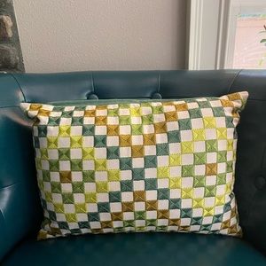 Pier1 Imports Pillow Embroidery Needlework Cushion